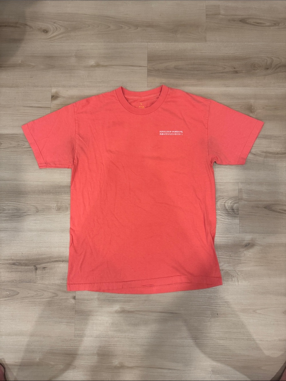 Villains &  Co Men's Large Coral Short-Sleeve Crewneck T-Shirt